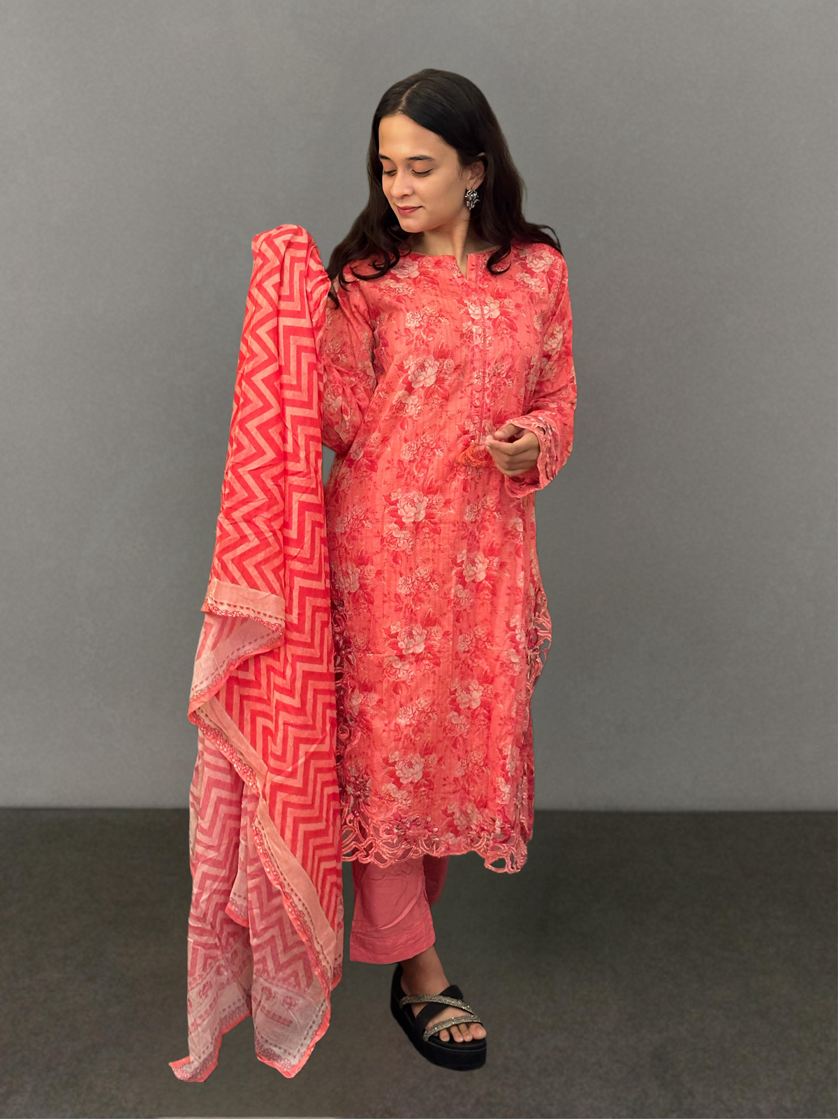 Coral Floral - The Bangalorean Darzi