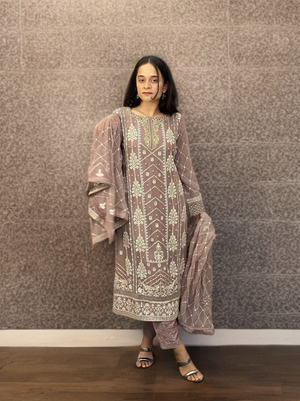 Lavender Regal Ensemble - The Bangalorean Darzi