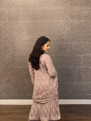 Lavender Regal Ensemble - The Bangalorean Darzi